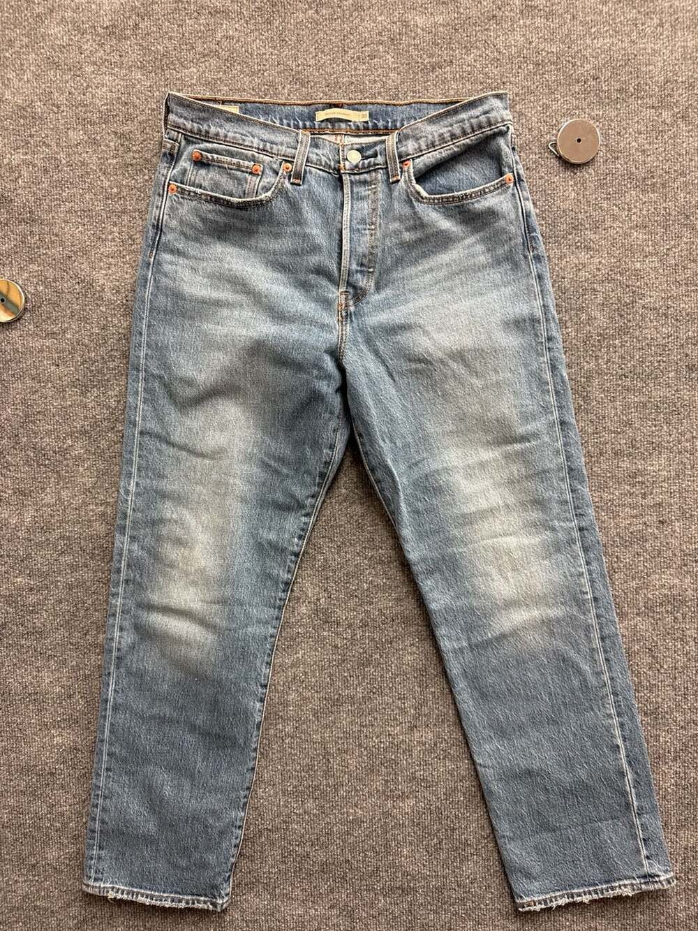 Levi's Premium Wedgie Straight Leg Jeans W30 L28 Light Wash